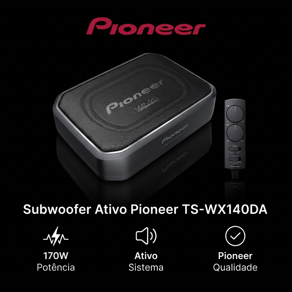 Subwoofer Ativo Pioneer TS-WX140DA
