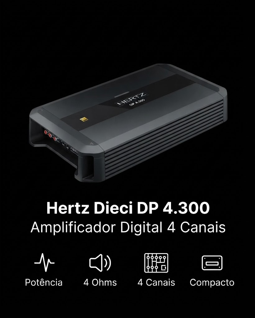 Amplificador Hertz DP 4300