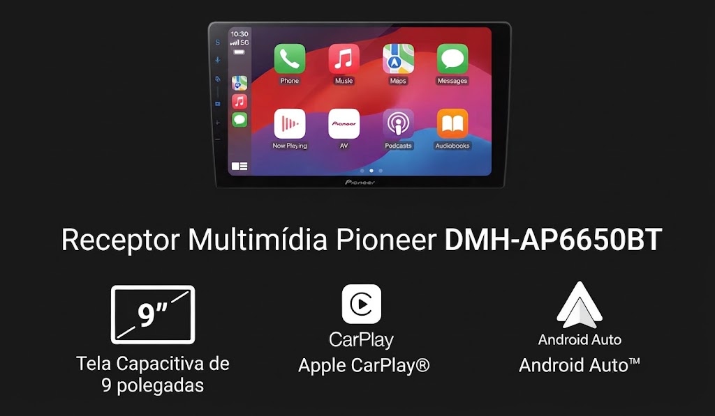 Multimidia Pioneer Dmh-AP6650BT